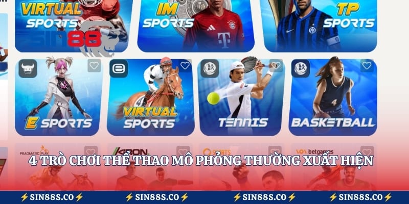 4 trò chơi thể thao mô phỏng thường xuất hiện trên hệ thống