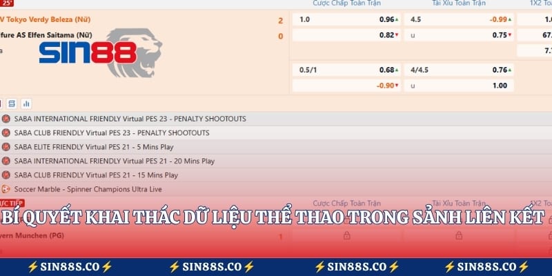 Bí quyết khai thác dữ liệu thể thao trong sảnh liên kết