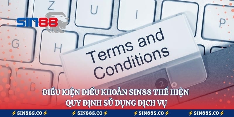 Điều kiện điều khoản Sin88 thể hiện quy định sử dụng dịch vụ 